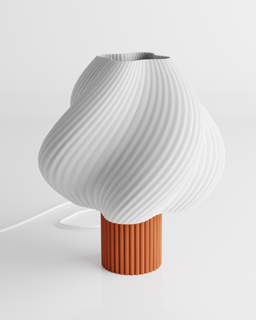 Pomarańczowa lampa Softis z chmurowym kształtem – ciepło i styl w jednym